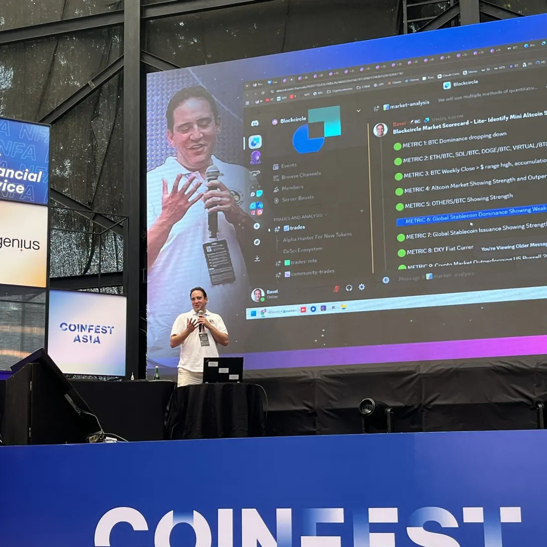 Basel Ismail на главной сцене CoinFest Asia 2025